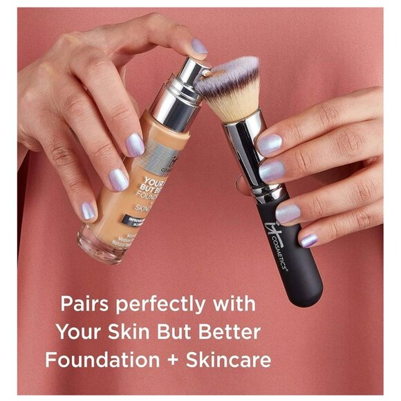 NWT It Cosmetics Heavenly Luxe Flat Top Buffing Foundation Makeup Brush #6 - Picture 11 of 12